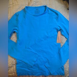 SKIMS Soft Smoothing Seamless Top in Bright Blue NWT